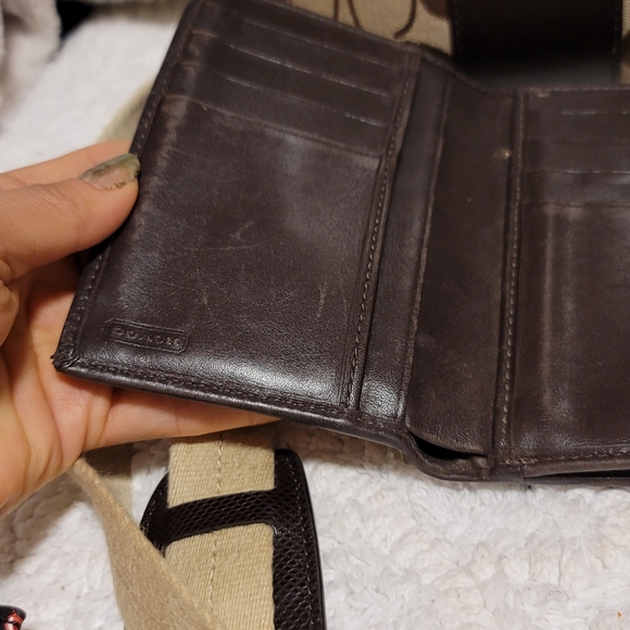 Coach canvas crossbody and wallet - Picture 4 of 12